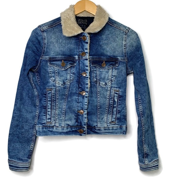 zara sherpa denim jacket